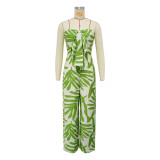 Women Printed Off Shoulder Jumpsuit