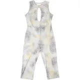 Women Summer Sexy Sleeveless Round Neck Leopard Print Hollow Backless Jumpsuit