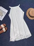 Sleeveless Solid Color Fashion Casual Dress