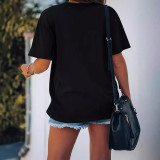 Fashionable Women's Short-Sleeve Round-Neck Casual T-Shirt