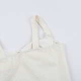 Women Summer Elegant Sexy Strapless Lace Fishbone Top
