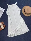 Sleeveless Solid Color Fashion Casual Dress