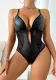 Sexy Pajamas Women's Pu Leather one-piece Bodysuit Lingerie