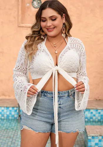 Spring Summer Women's Knitting Cover-up Sexy Beach Hollow Women's Knitting Shirt