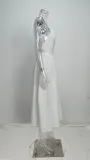 Women Spring elegant sexy Lace-Up Backless suspender dress