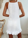 Sleeveless Solid Color Fashion Casual Dress