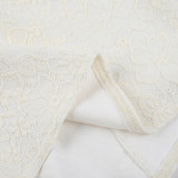 Women Summer Elegant Sexy Strapless Lace Fishbone Top