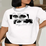 Fashionable Women's Short-Sleeve Round-Neck Casual T-Shirt