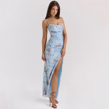 Women Suspender Sexy lace flower dress