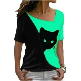 women print short sleeve T-shirt