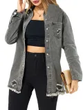 Women Casual Fall/Winter Long Sleeve Denim Jacket