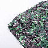 Women Summer Printed Sexy Strapless Basic Waist Top