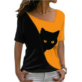 women print short sleeve T-shirt