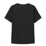 Women Letter Loose Casual Print T-Shirt