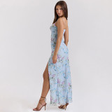 Women Suspender Sexy lace flower dress