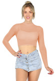 Women Sexy Solid Long Sleeve Top