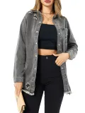 Women Casual Fall/Winter Long Sleeve Denim Jacket