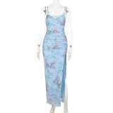 Women Suspender Sexy lace flower dress