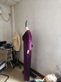 Women Pleated V-Neck Bat Sleeves Shirt and Pants Two Piece Set