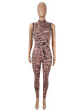 Women's clothing sexy mesh star print slim sleeveless low back jumpsuit