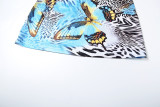 Women Spring Summer Sexy Print Tie Bikini Three-Piece