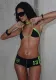 Summer women's clothing sexy Two Pieces swimsuit color matching swim trunks bikini suit