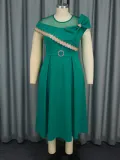 Plus Size Beaded Lace Elegant Slim Fit cocktail party a-line dresses