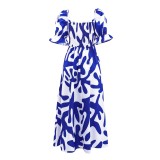 Women Holidays Casual Printed Dress