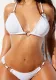 Women swimsuit solid bikini Two Pieces swimsuit