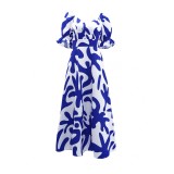 Women Holidays Casual Printed Dress
