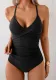 Solid Color Sexy One-Piece Swimsuit for Women