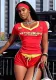 Summer Street Fashion V-Neck Short Sleeve Tight-Fitting Sports Two Piece Shorts Set
