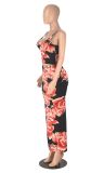 Women Spring Sexy Suspender Crop Top and Bodycon Skirt Two-Piece Set