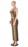 Women Spring Sexy Suspender Crop Top and Bodycon Skirt Two-Piece Set