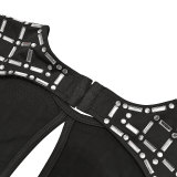 Women Sexy Beaded Long Sleeve Dress