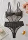 Spring black lace one piece erotic lingerie