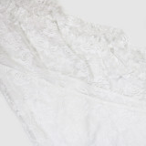 Strapless irregular solid color long dress for women