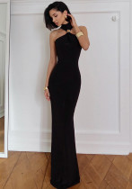 Summer Women's Chic Solid Sleeveless Slim Bodycon Dress