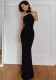 Summer Women's Chic Solid Sleeveless Slim Bodycon Dress
