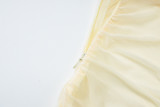 Women's summer fashion sexy mesh Patchwork Low Back deep v See-Through strap dress