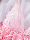 Summer sexy strap pajamas lingerie women  home clothes two piece set
