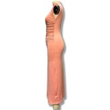 Sleeveless Round Neck Chic Casual Long dress for women