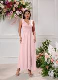 Women Sexy V-neck Sleeveless Lace Slit Dress