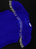 Women Round Neck Beaded Party Formal Party Hollow Bodycon Dress