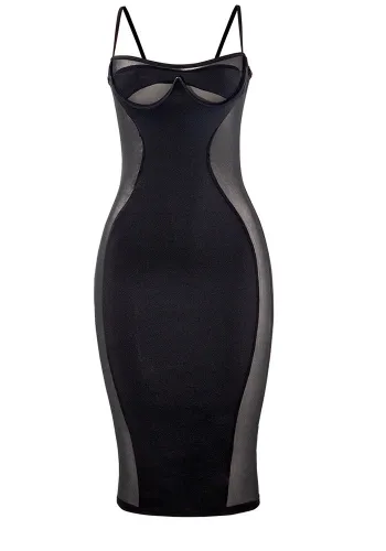 Women Sexy See-Through Bodycon Dress