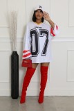 Fashion Street Print Loose Casual Dress