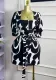 Women's Summer Short-Sleeved U-Neck Single-Breasted Belt Slim Waist Short Dress