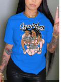 Printed Round Neck T-Shirt for Women