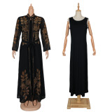 Plus Size Muslim Fashion Women's African Two-Piece Robe Dress Set