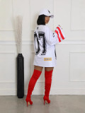 Fashion Street Print Loose Casual Dress